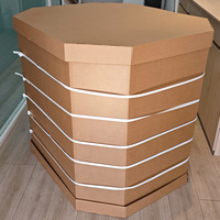 Grande boîte Gaylord auto-érectible en carton ondulé double paroi, réutilisable, doublée d'éponge, recyclable, écologique et personnalisable