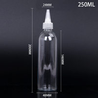 Bouteilles à presser d'huile d'olive en plastique HDPE PET de qualité alimentaire Distributeur de sauce avec bouchons torsadés pour huile