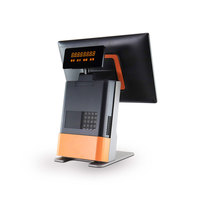 Terminal de point de vente à double écran CITAQ D1, écran tactile capacitif de 15 pouces, Windows/Android/Linux, tout-en-un, corps métallique, certifié CE/FCC/ROHS