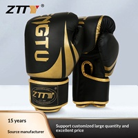 Gants de boxe pour adultes ZTTY en PU, durables, confortables, résistants aux déchirures, épaissis, pour l'entraînement