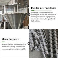 Machine de remplissage et d'emballage manuelle à vis sans fin pour poudre détergente, avec pesage et conditionnement