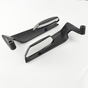 Espejo Retrovisor para Motocicleta Qiangye, Negro, Universal, de Aleación de Aluminio, Forma de Cuchilla, Protección de Seguridad - Product Image 1