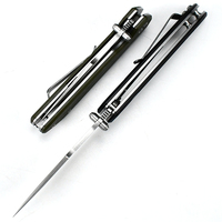 Couteau pliant tactique défensif EDC populaire en acier D2, manche G10, haute dureté, tranchant, pour camping, pêche, randonnée, chasse, portable, OEM, de poche