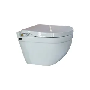 Inodoro de cerámica con diseño moderno para colgar en la pared del baño, inodoro cómodo con certificación CE