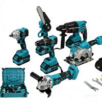 Kit d'outils électriques sans fil 21V avec batterie au lithium 6.0Ah, moteur sans balais, clé hexagonale et tournevis - Garantie de 3 ans