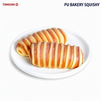 TONGXIN Giocattolo Squishy Personalizzato a Forma di Panino in PU, Giocattoli Squishy a Lenta Risposta, Pallina Antistress con Logo Personalizzato, Regalo Antistress OEM