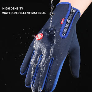Guantes Deportivos de Invierno Unisex de Poliéster Impermeables y Resistentes al Viento con Pantalla Táctil para Ciclismo y Conducción - Product Image 1