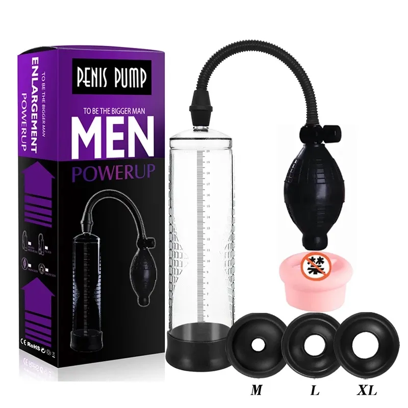 Pompe à vide d'érection pour homme facile à utiliser, agrandissement de la taille du pénis, pompe à vide avec amélioration du sexe, jouets adultes