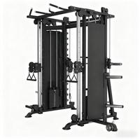 Machine Smith pour musculation à usage commercial avec croisement de câbles pour entraînement complet du corps - Équipement de fitness unisexe en acier au carbone