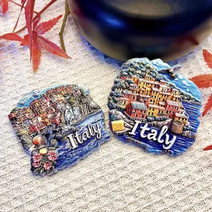 Magnete 3D in Resina delle Cinque Terre e Firenze, Souvenir Turistico Italiano, Regalo Decorativo Artigianale e da Collezione - Product Image 3