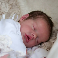Poupée bébé nouveau-né fille pleine silicone endormi briques en plastique Juguetes Para Ninas Mini marques maisons valise à bascule Reborn poupée