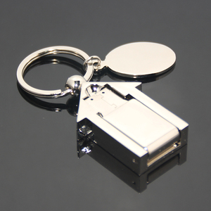 Porte-clés à mémoire 4/8/16/32/64/128GB Porte-clés à clé USB Porte-clés promotionnel Porte-clés maison Porte-clés USB en alliage de zinc métallique - Product Image 3