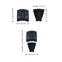 Ocean Customize Tapis de pont de surf en EVA écologique avec colle adhésive, antidérapant et à traction pour SUP et surf
