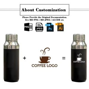 Bouteille d'eau en acier inoxydable à double paroi de 400 ml avec logo personnalisé imprimé, promotion, activité d'entreprise, cadeau d'entreprise - Product Image 2