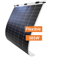 Panneau solaire photovoltaïque flexible en film mince ETFE demi-cellule 166mmx166mm Mono 385W, en rouleau, pour la vente en gros