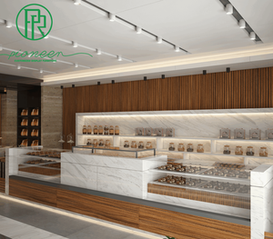 Vitrina de pastelería personalizada de alta gama, armario de vidrio para postres, Mostrador de pan, exhibición para tienda de panadería - Product Image 3
