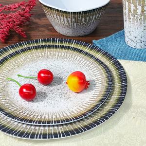 จานอาหารเมลามีนสไตล์วินเทจสำหรับร้านอาหาร Bestwares จานเสิร์ฟสปาเก็ตตี้ จานอาหารเมลามีนแบบแบนสำหรับอาหารเรียกน้ำย่อยและสเต็ก - Product Image 3