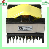 Transformateur Flyback ETD34 Haute Fréquence Personnalisé pour Driver LED 150W et Onduleur UPS, avec Connecteurs Personnalisés 6+6 et 7+7