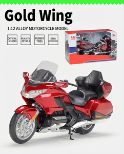 Modèle de <span class=keywords><strong>moto</strong></span> en alliage et plastique GOLDWING Tour 2020 à l'échelle 1:12, réaliste, avec roues mobiles, pour garçons - Jouet de collection - Product Image 2