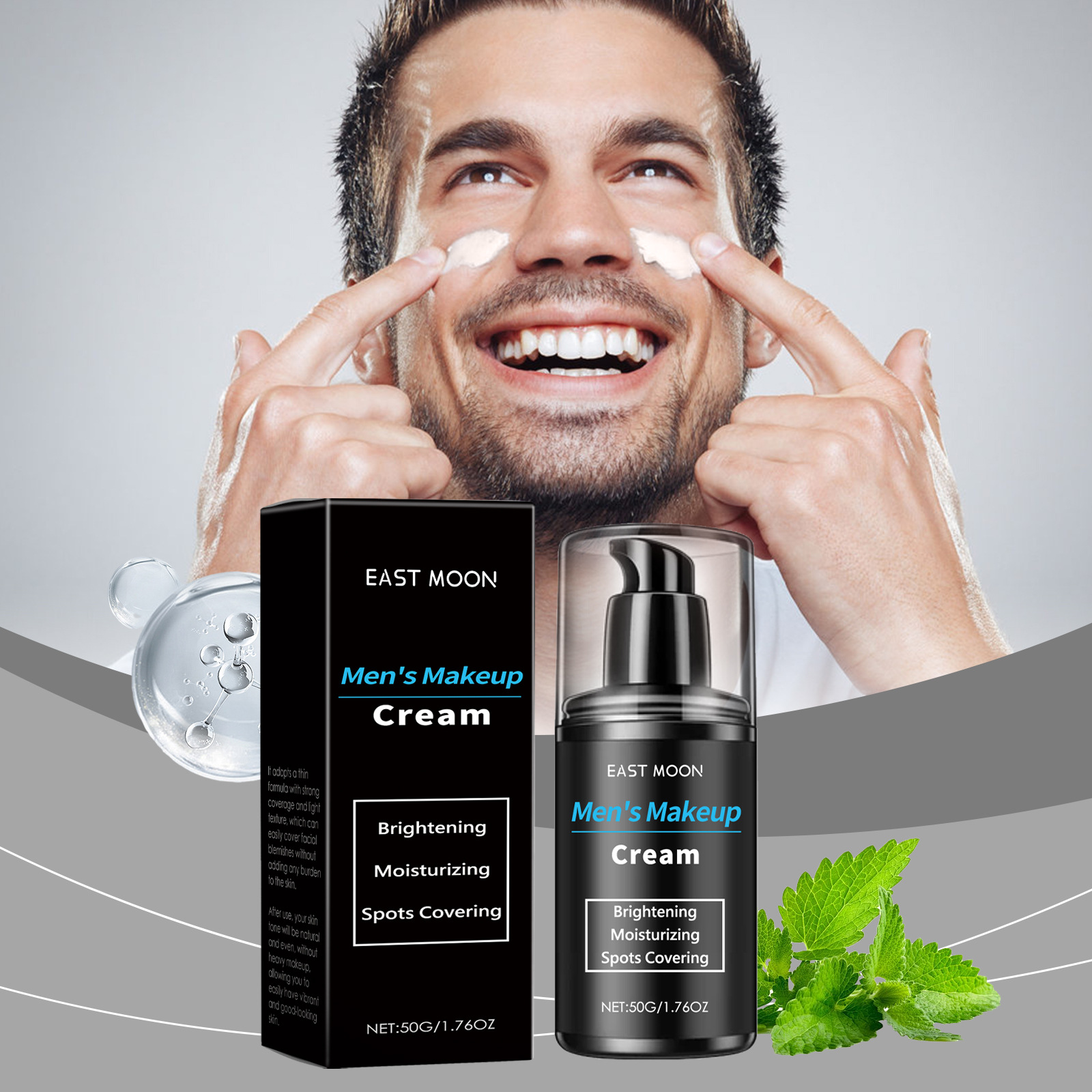 East Moon Custom Logo 50g All Solution Men's Face Cream for