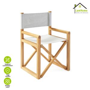 เก้าอี้ผู้กำกับไม้บีชสไตล์มินิมอลคลาสสิก รุ่นอ็อกซ์ฟอร์ด สำหรับบ้านสไตล์มินิมอล ระเบียงพักผ่อน สวน ช่วงบ่าย ดื่มชา ปรับแต่งได้ - Product Image 2