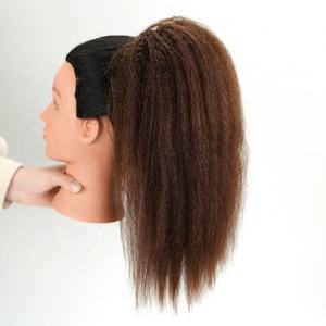 Extensions de cheveux afro crépus bouclés, styles ondulés, lisses et raides, queue de cheval à clipser, postiche en cheveux humains, queue de cheval à cordon - Product Image 3
