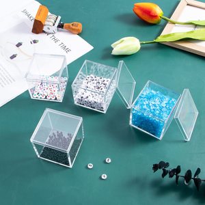 Reaching New Heights Acrylic Square <b>Box</b> PS Transparent Candy Storage <b>Wedding</b> <b>Gift</b> Packaging Ornament <b>Box</b> - Product Image 1