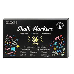 Nuovi <span class=keywords><strong>Pennarelli</strong></span> a Gesso 0.7mm - <span class=keywords><strong>Pennarelli</strong></span> Cancellabili a Secco Bianchi per Lavagne, Banchi Neri, Finestre, Vetro, Bistrò, Insegne - Product Image 5