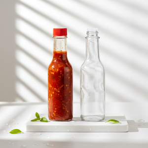 100ml 150ml 200ml 250ml 330ml Woozy Bottle Food Grade Glass <strong>Gottles</strong> for Storing Chilli Sauce - Product Image 1