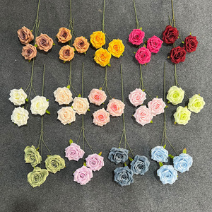 Rosas Artificiales de Seda, Rosa Diamante sin Hojas, Realistas, para Decoración de Bodas y Hogar, Accesorios de Fotografía, Moldeadas por Inyección, Hechas en China - Product Image 2