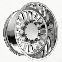 Jantes arrière forgées personnalisées polies SL 20X8.25 26X8.25 avec moyeu flottant 10X285.75 8X165.1 pour Ford F350 Super Duty