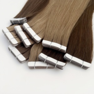 Extensiones de Cabello Adhesivas de Cabello Humano Liso para Salón de Belleza, Productos de Dropshipping 2025, Cabello Rubio - Product Image 4