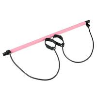 Logo personnalisé Multifonction Portable Pilates Bar Theraband Kit Yoga Fitness Exercice Pilates Bar Stick Kit