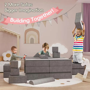 Sofá de juego infantil personalizado, sofá de piso segmentado, tapete combinable de bloques de construcción grandes para niños - Product Image 4