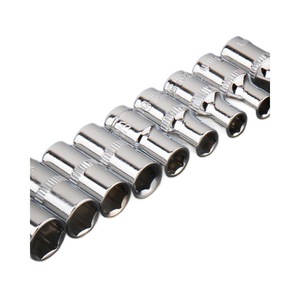 Jeu de clés à douille Xi Meng, 1/4 pouce, hexagonales, en acier au chrome-vanadium, 4-14 mm, outil de réparation automobile, clés à cliquet - Product Image 1