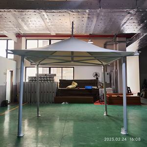 Parasol de mobilier, parasol de piscine, parasol hexagonal en membrane - Product Image 6