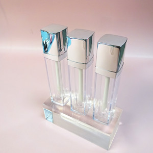 Tubos vacíos de brillo labial de 4.5ml, tubos de plástico vacíos para cosméticos, tubo de brillo labial de material AS PETG con tapa de rosca. - Product Image 2
