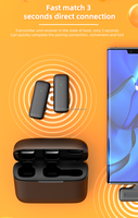 Microphones Lavalier sans fil J13 pour Android USB Type-C, Plug & Play, micro-cravate 2,4 G avec étui de chargement
