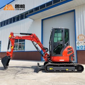 Escavadora LOGWAY de 3,5 Toneladas com Cabine e Motor Kubota, Mini Escavadora CE EPA/EURO V à Venda - Product Image 1