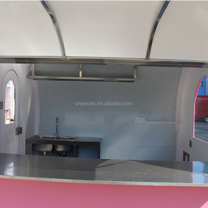 Carrito de Comida de Aluminio JX-FR260WA con Ruedas para Aperitivos, Dulces y Helados, Tipo Remolque Portátil - Product Image 6