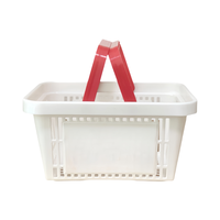 Prix d'usine Petits paniers en plastique Style japonais Panier de douche personnalisé mignon Paniers à provisions avec poignées