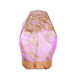 Diffusore di vetro dell'aroma dei diamanti 100ML, pietra <span class=keywords><strong>collina</strong></span> nebbia fresca purificatore umidificatore per il prezzo più basso - Product Image 5