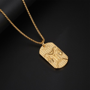 Collier Libra en acier inoxydable, pendentif constellation pour homme, chaîne cadeau SP859 - Product Image 4