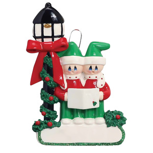 Ornement <span class=keywords><strong>de</strong></span> Noël familial <span class=keywords><strong>de</strong></span> lutin carolant festif <span class=keywords><strong>pour</strong></span> la décoration des fêtes - Product Image 1