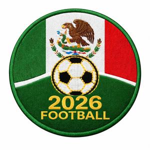 Special Edition Fabric Embroidered Patches Hook and Loop Fabric Heat <b>Press</b> Football Embroidered Patches Clothing - Product Image 2