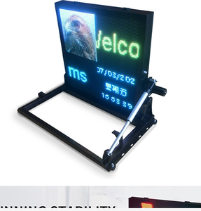 Panneau d'affichage LED P10 couleur pliable monté sur véhicule pour messages routiers, affichage d'images/mots/vidéos, étanche IP68, portée >800m - Product Image 6