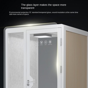 Cabine acoustique insonorisée en acier moderne JINS pour bibliothèque, salle d'étude, salle de réunion, studio, espace privé, chambre, hôtel - Product Image 2