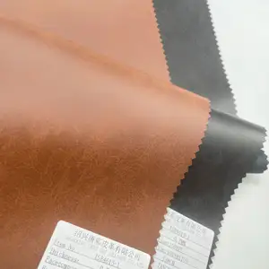 Tissu en cuir synthétique de haute qualité au toucher doux L'usine fournit directement un tissu en cuir de veste chaud en faux cuir