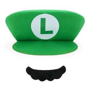 <span class=keywords><strong>Gorra</strong></span> de Mario y <span class=keywords><strong>Luigi</strong></span> para Adultos con Bigotes, Precio de Fábrica al por Mayor, Material de Poliéster, Talla Mediana para Uso en Exteriores - Product Image 6