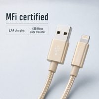 Kabel Pengisi Daya Cepat USB-C ke PD Bersertifikasi MFi Belkin, Kabel Charger Ponsel Tahan Lama untuk Apple iPhone15 14 13